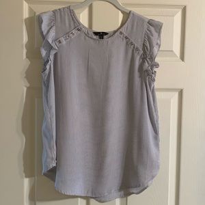 Women’s XL Navy and White Top